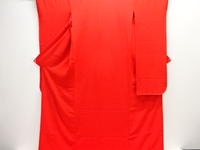  アンティーク　作家物　松竹梅に鶴模様刺繍掛下・中着セット